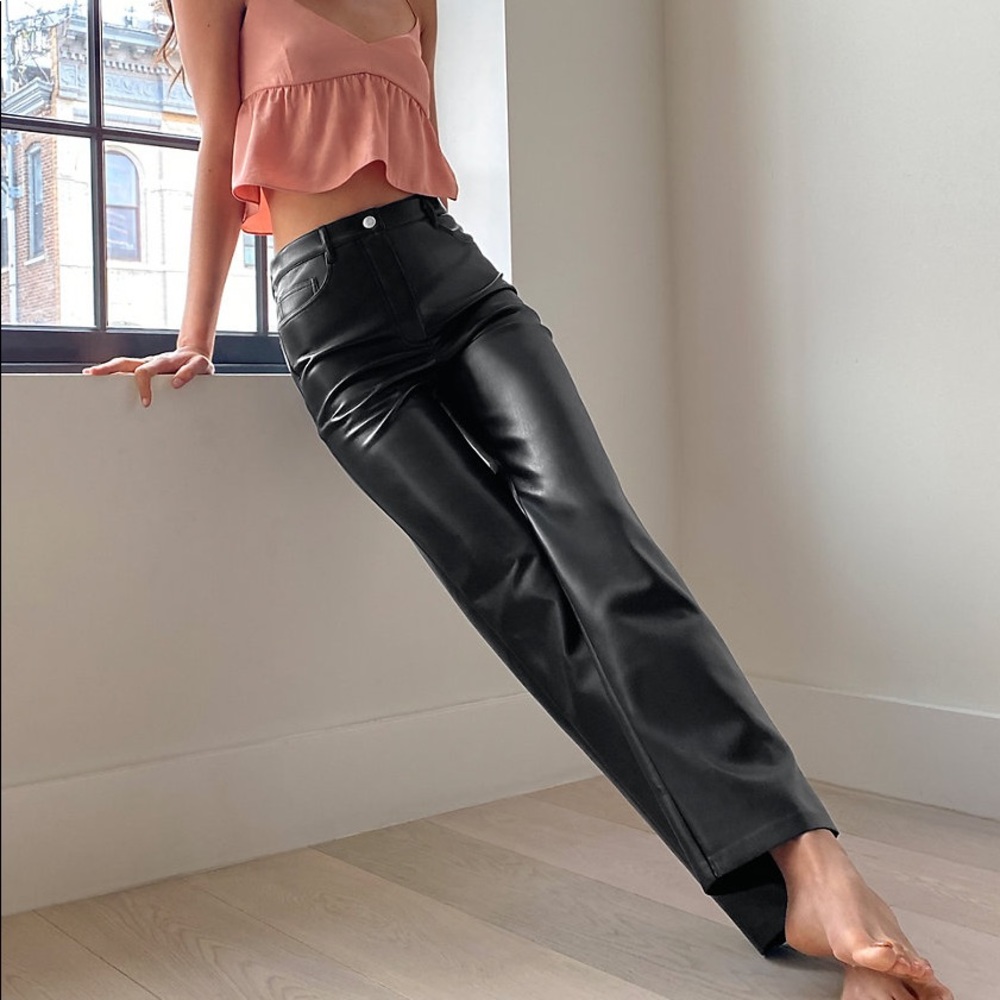 Aritzia Wilfred Black Melina Pant